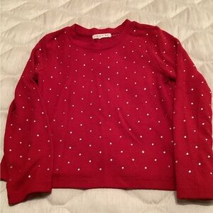 Copper Key Red Top with Rhinestone Accents Size 6x